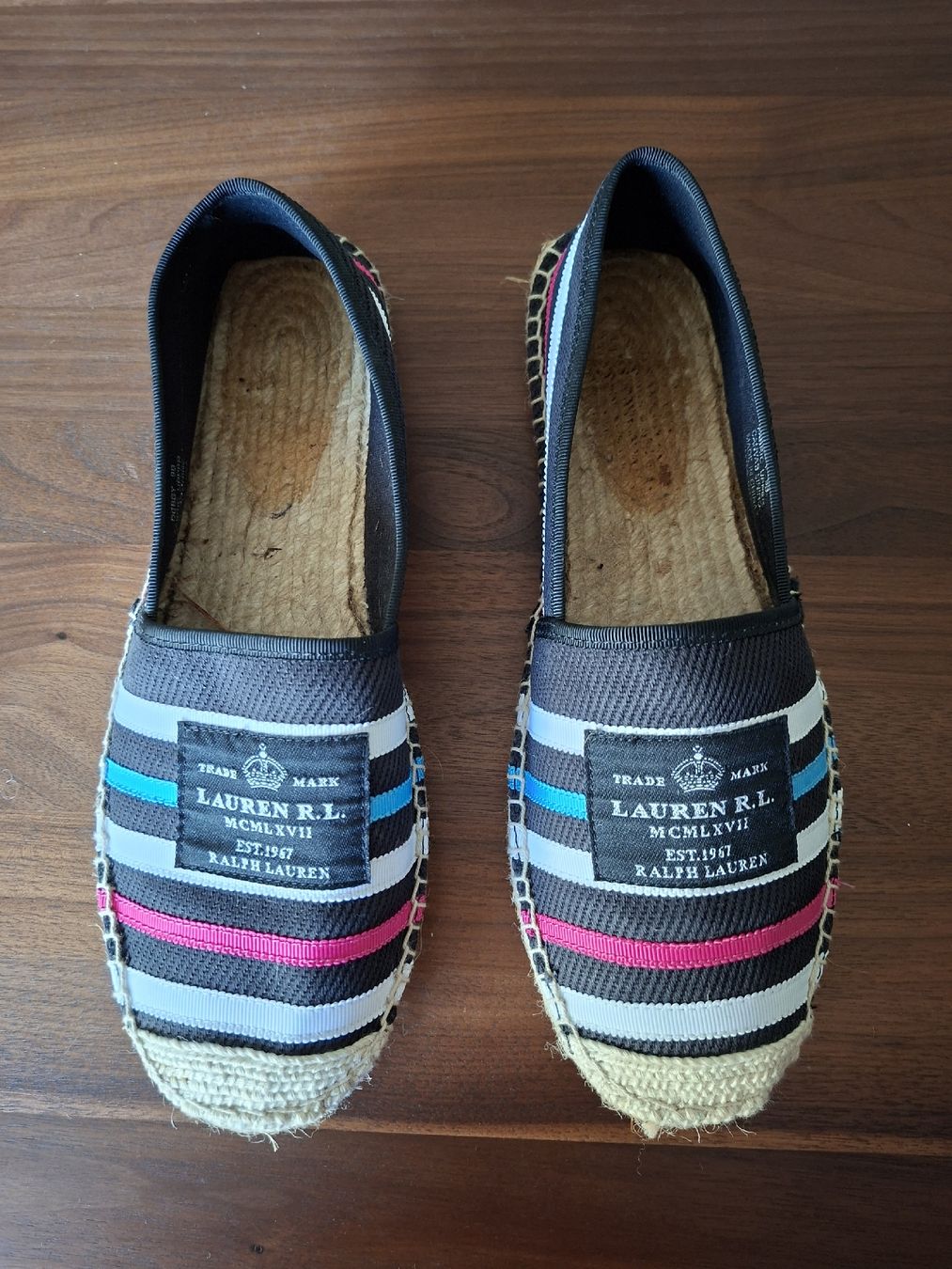 Ralph Lauren Scarpe da donna: Ralph Lauren Espadrilles gestreift Grösse 39,5, neu – Nuovo (secondo la descrizione) da Hermetschwil- Staffeln venduto da Milou07