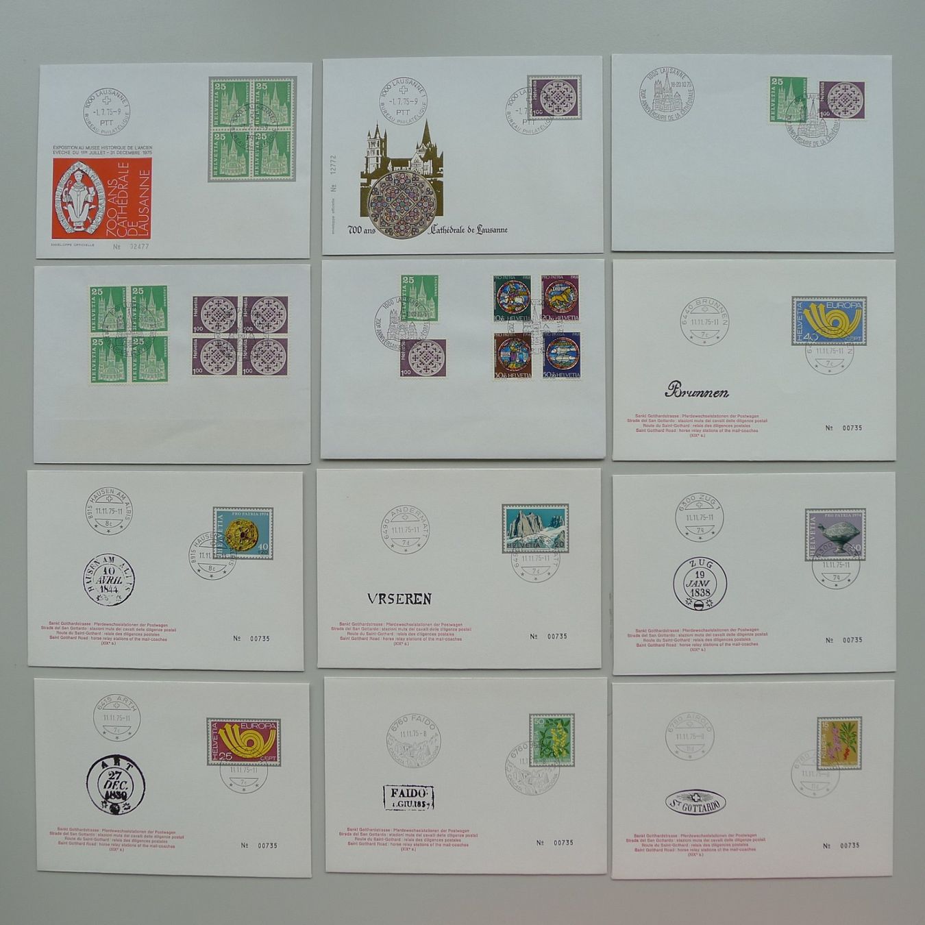 Tutti i francobolli: 1960-2000, über 800 Briefe, illustriert, Sonderstempel... – Usato da Sursee venduto da Luzernerraute 8