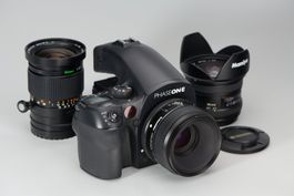 Phase One 645 mit P45+ (45 MP) plus 3 Profi-Objektive – TOP!