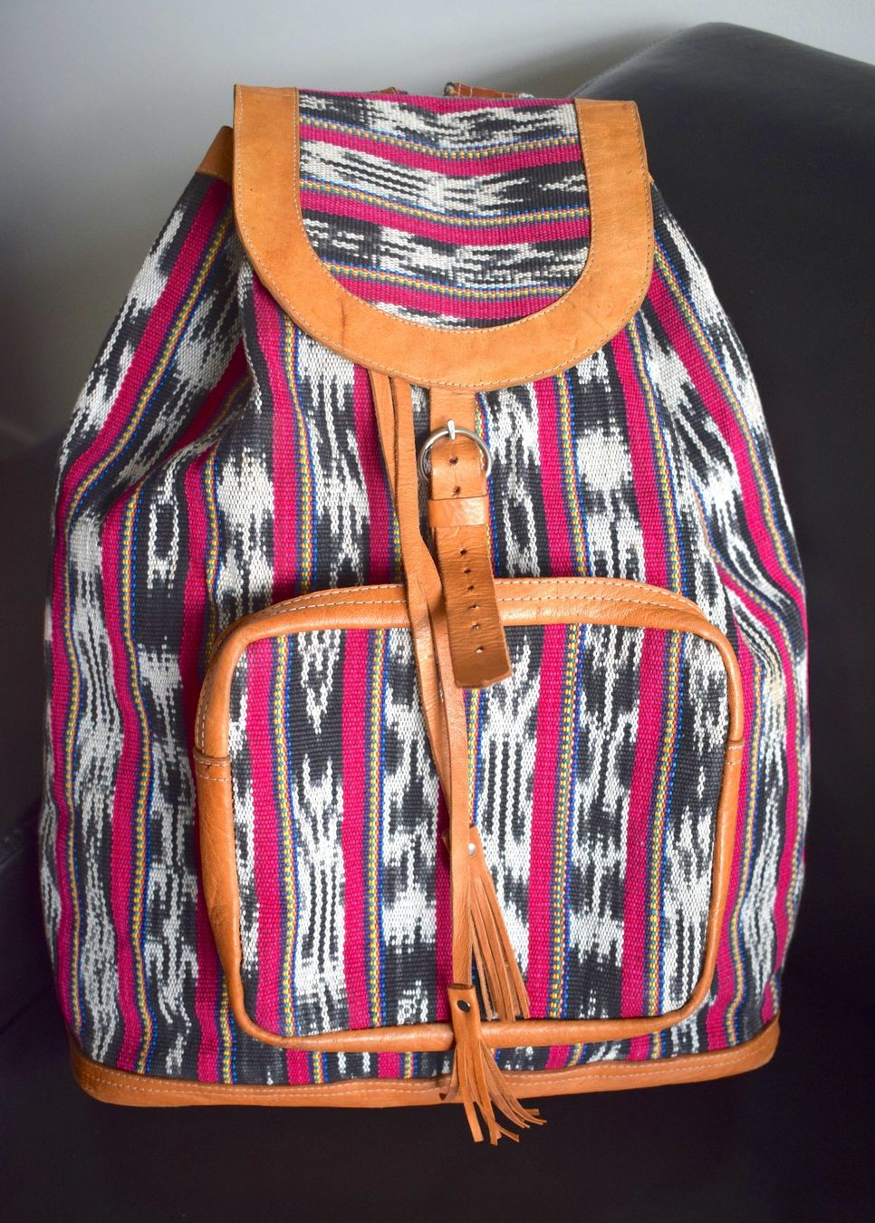 Zaini: TOP Rucksack Leder gewoben Ethno-Rucksack – Usato da Dulliken venduto da ichwettichhett
