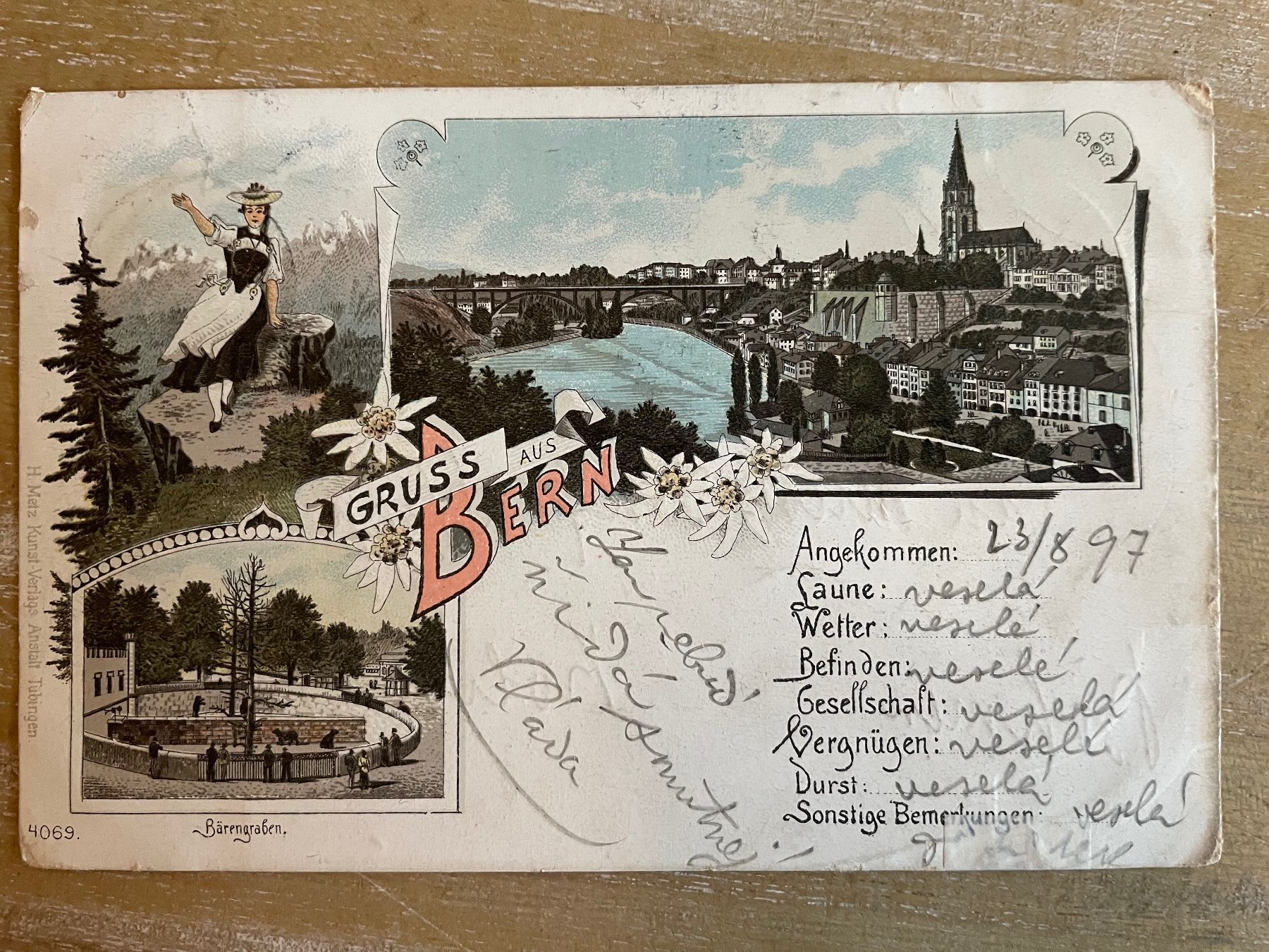 Cartoline postali: Postkarte Bern – Usato da Bern venduto da Dafi7