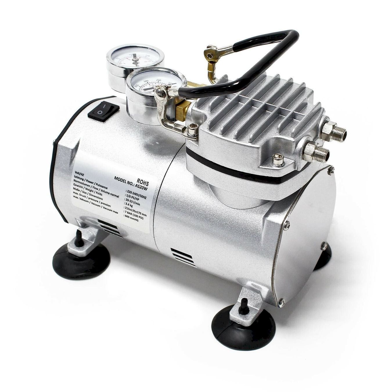 Compresseurs: WilTec Airbrush Kompressor AS20W – Neuf avec emballage d'origine à Bottighofen par zaap