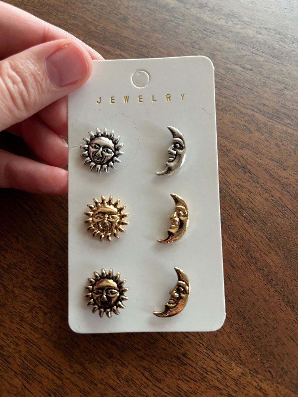 Orecchini pendenti & Orecchini a lobo: Ohrstecker Sonne & Mond, 3er Set – Nuovo (secondo la descrizione) da Gams venduto da Mariawicca 4
