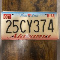 🇺🇸 U.S. Autoschild - Alabama 25CY374 - ORIGINAL