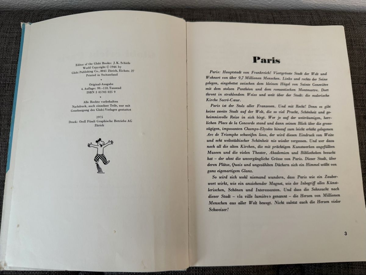 Libri: Globi erlebt Paris – Usato da Chur venduto da Tsambiko 5