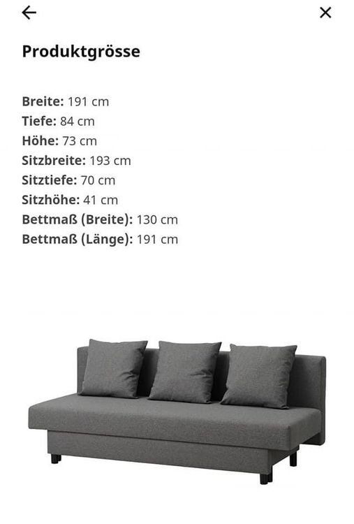 Ikea Sofas: IKEA Bettsofa ASARUM – Gebraucht aus Bern von CaflischMa 4