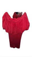 Rotes Sommerkleid mit Volant - Perfekt für den Sommer!