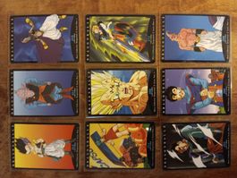 Dragon Ball Z cartes à collectionner, lot 9 cartes, bon état