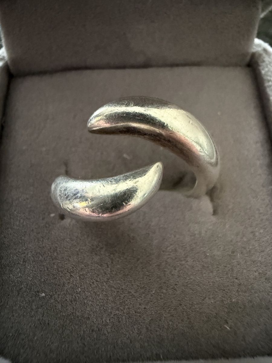 Anelli: Bague argent 925 unique design ouvert, taille 50 – Usato da Vuisternens-Ogoz venduto da PhilDr 1