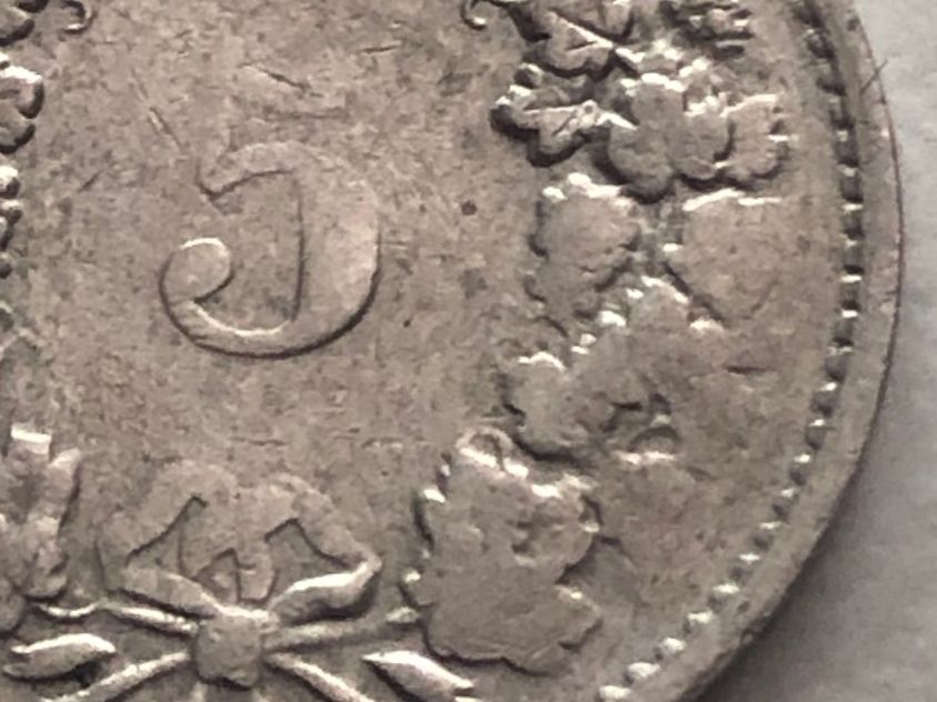 Tutti le monete: Abart 5 Rp. 1954 mit flauer Prägung – Usato da Schötz venduto da Odpa