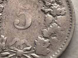 Abart 5 Rp. 1954 mit flauer Prägung