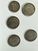 5 Silbermünzen Deutsches Reich 2 & 5 Reichsmark