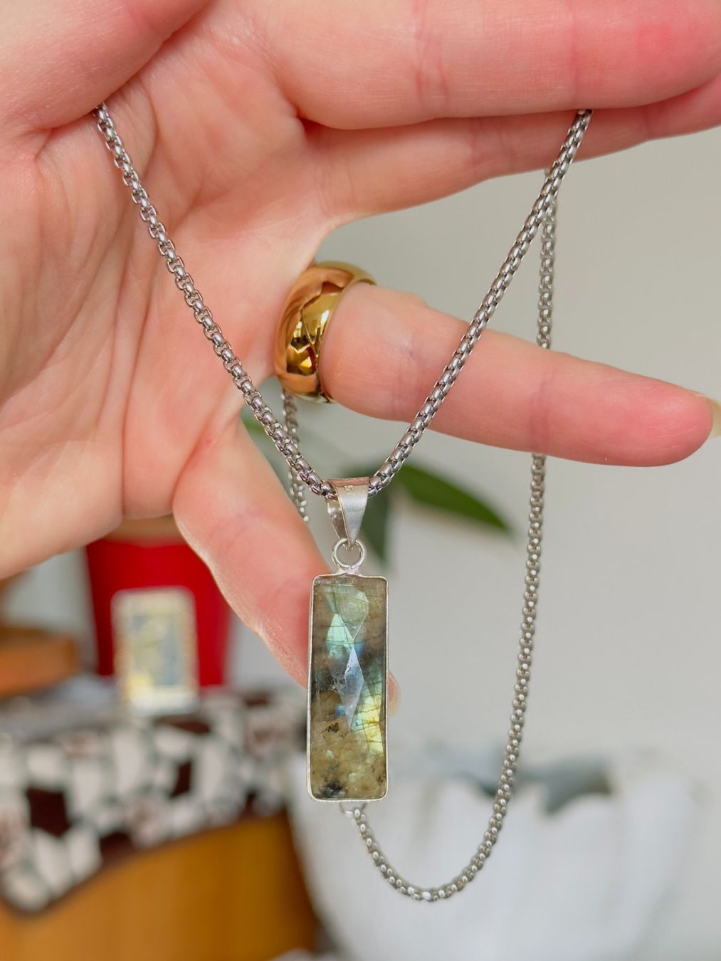 Catenine: Labradorite necklace – Nuovo e nell'imballaggio originale da Genève venduto da AGBERG 4