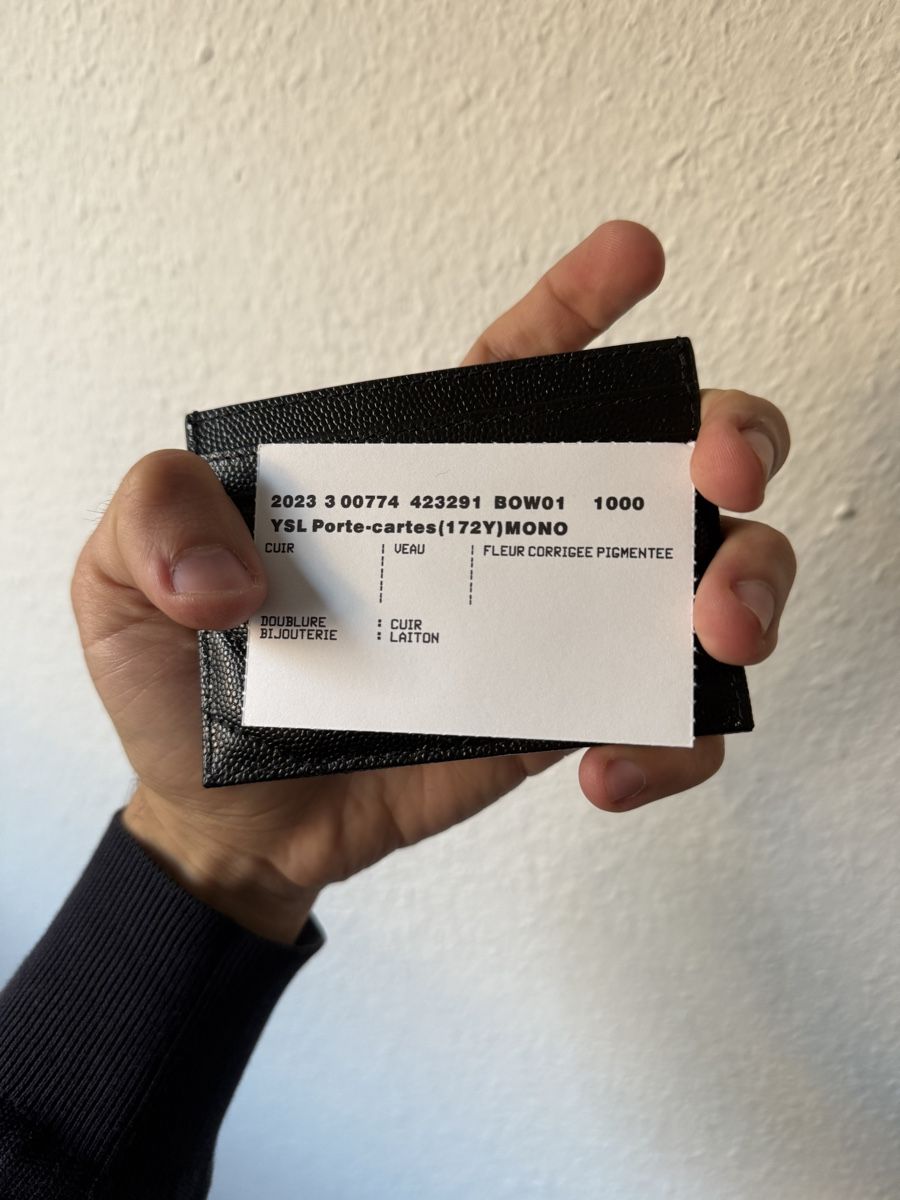 Saint Laurent Portamonete: Yves Saint Laurent YSL Card Holder  – Nuovo (secondo la descrizione) da Genève venduto da SG_73 3