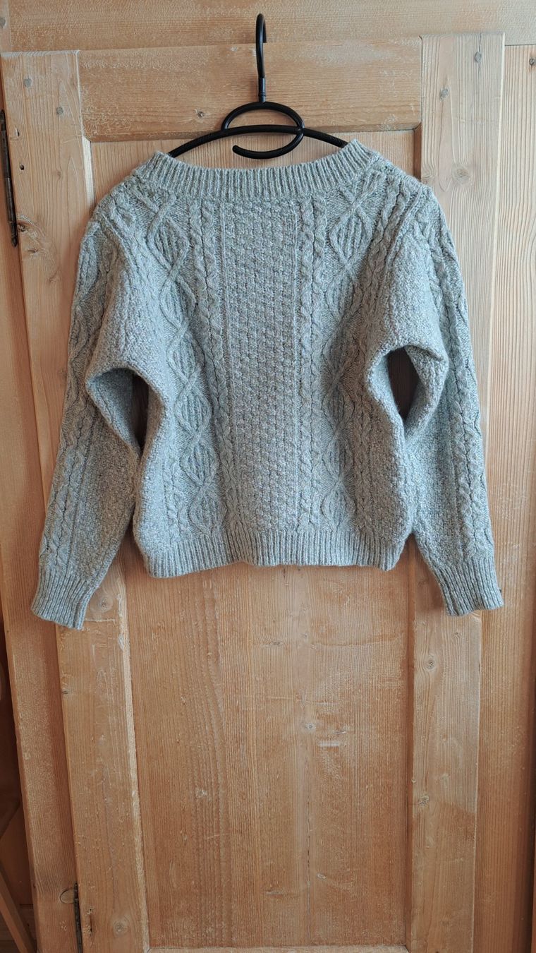 Pepe Jeans Maglioni & Felpe: Warmer Pulli mit Zopfmuster, wirkt hellgrün/grau, Gr.S – Usato da Oberwil i. S. venduto da ste_77ly 1