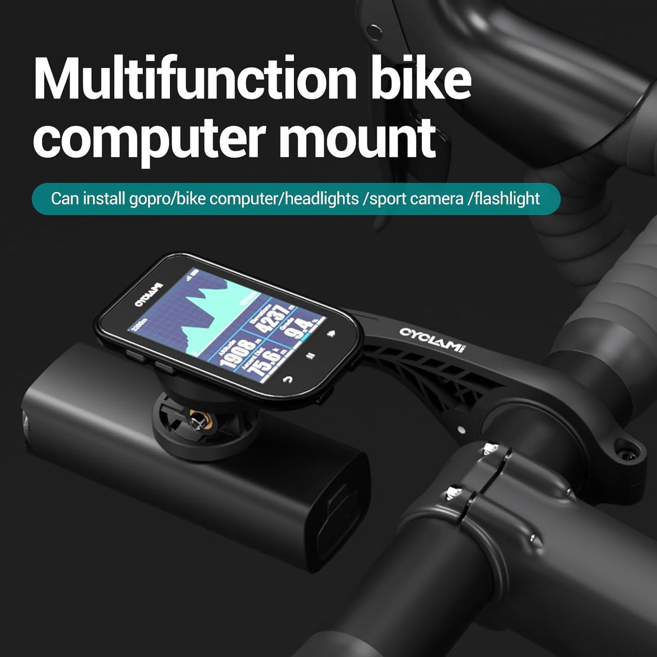 Supporti per biciclette: Fahrrad Halterung Kompatibel mit Garmin Edge – Nuovo e nell'imballaggio originale da Geneve venduto da Titi2008 2