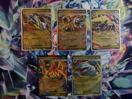 Pokémon Sammelkarten 5er Set Mega, EX gute Sammlung