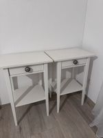 2er Set Nachttische weiss, klein & praktisch, CH-Stil, Winte