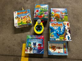 Konvolut Kinderspiele: Autsch, Elefun, Willi Wackel, PJ Mask