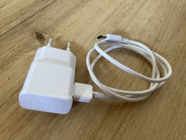 Samsung Ladegerät mit Kabel weiss neuwertig