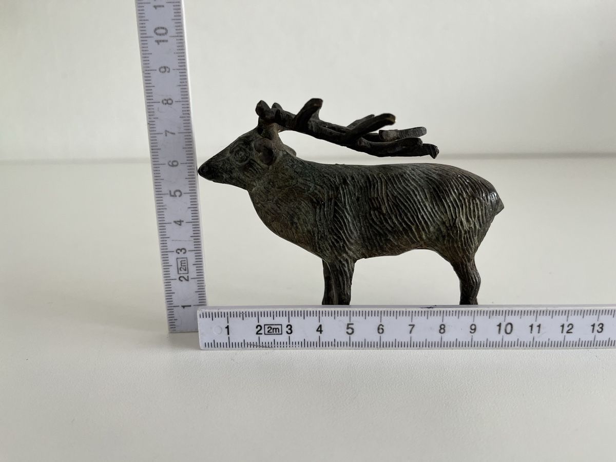 Statuette: Hirsch aus Bronze – Usato da Wetzikon ZH venduto da seli03 9