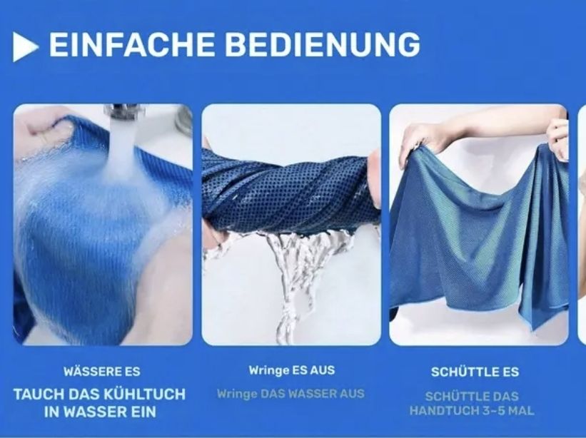 Teli da bagno: Kühltuch Blau neu – Nuovo e nell'imballaggio originale da Meggen venduto da goelfu09 2