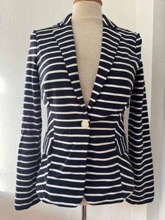 Veste Armani Jeans rayée, taille XS, bleu/blanc