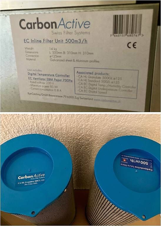 Ventilation: CarbonActive EC Inline Filter Unit mit Filtern & Controller – D'occasion à Urtenen - Schönbühl par vtr_l4nd 4