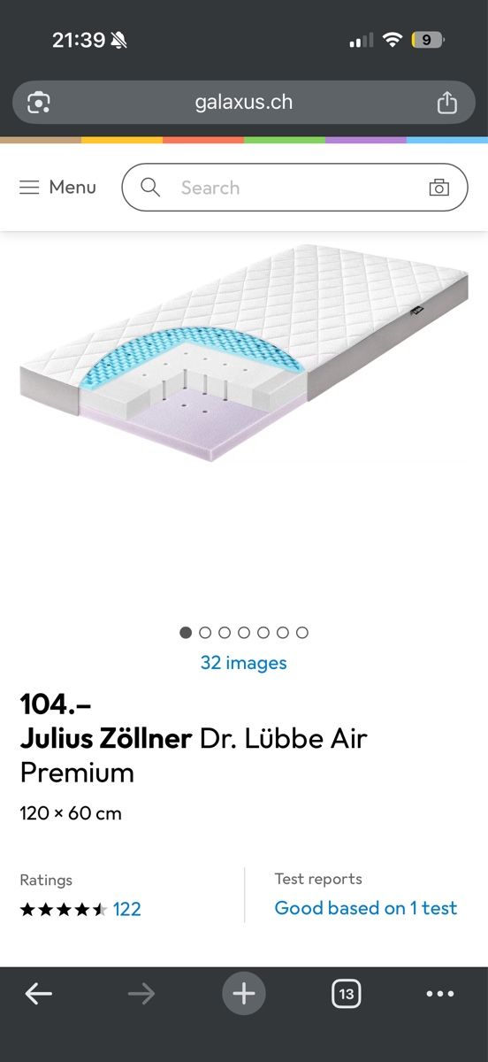 Letti: Baby Cot with Mattress – Usato da Langnau am Albis venduto da busycoder 2