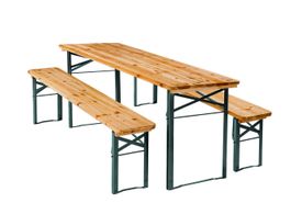 Bierzeltgarnitur Sissi 3-teilig, klappbar Tisch