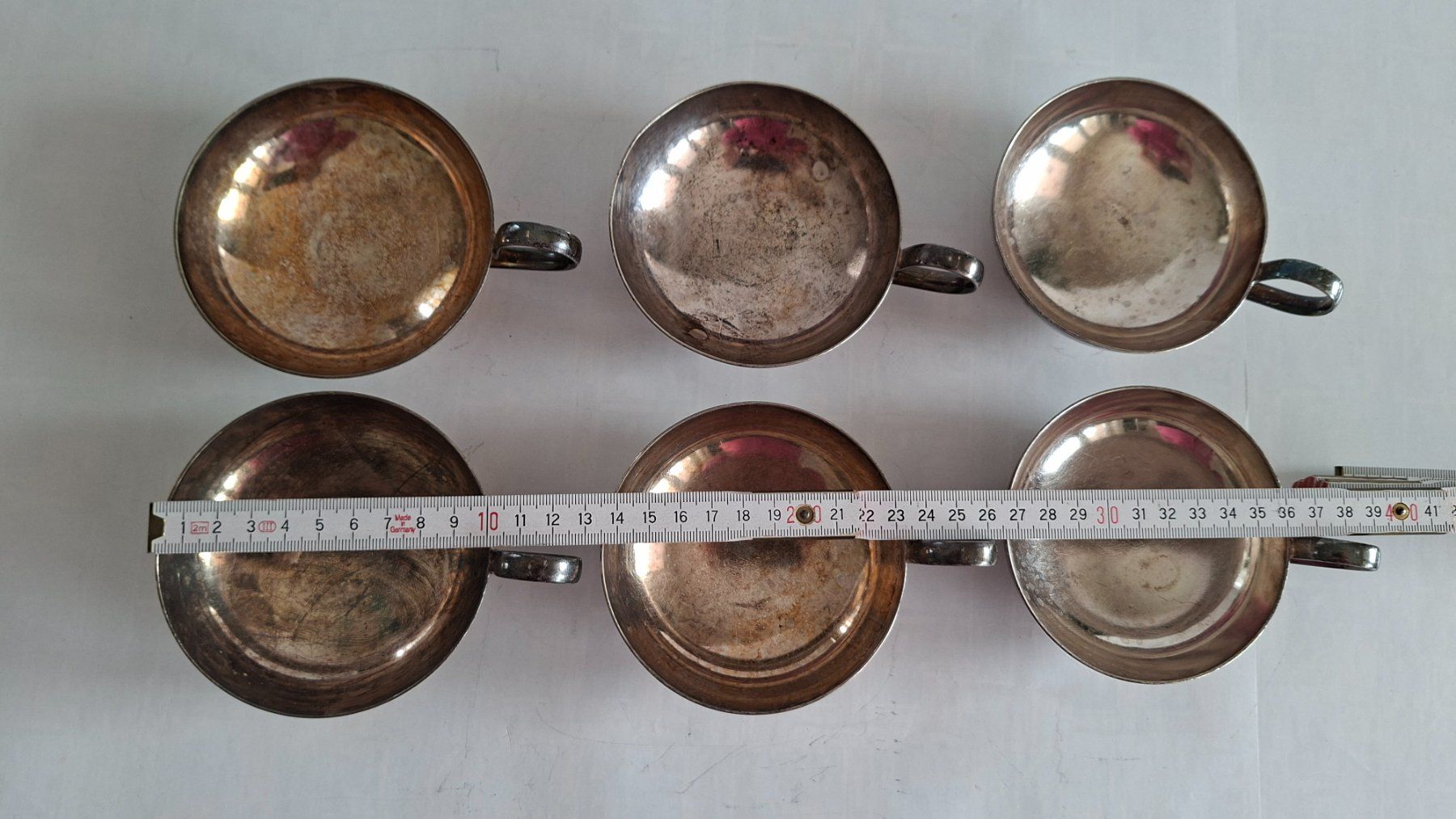 Tazze: 6er Set stilvoll Vintage Spring Glacé- Eisschalen Versilbert – Usato da Opfikon venduto da Diversamente 8