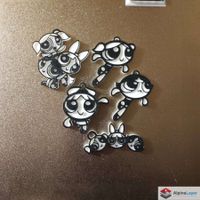 Powerpuff Girls Keychain 3D Printed White