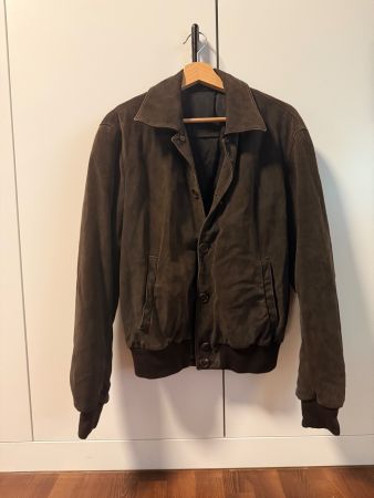 E -LJ: Lederjacke Herren Gr. 50 Made in Italy