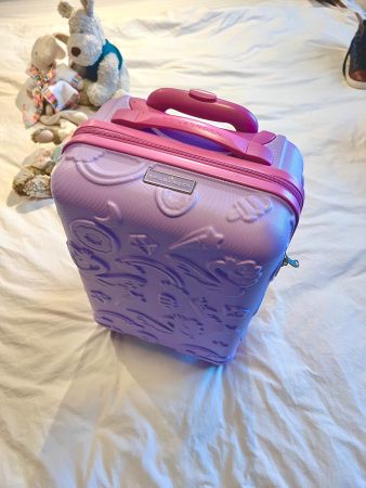 Kids Cabin Suitcase - Unicorn Rainbow Purple Spinner Luggage
