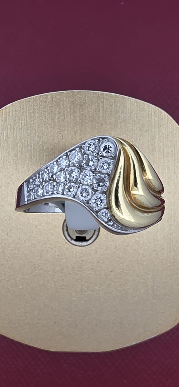 Anelli: 18 Karat GG/WG Ring mit Brillanten – Usato da Zürich venduto da Juwelier_Stauffacher 5