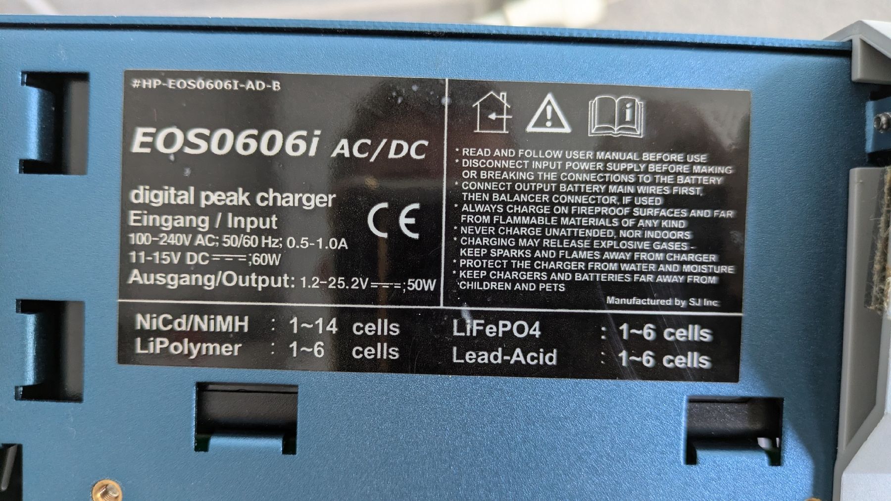Hyperion Batterie, Caricabatterie & Alimentatori: Ladegerät Hyperion EOS0606i AC/DC Modell gebraucht – Usato da Tägerschen venduto da H0udini 3