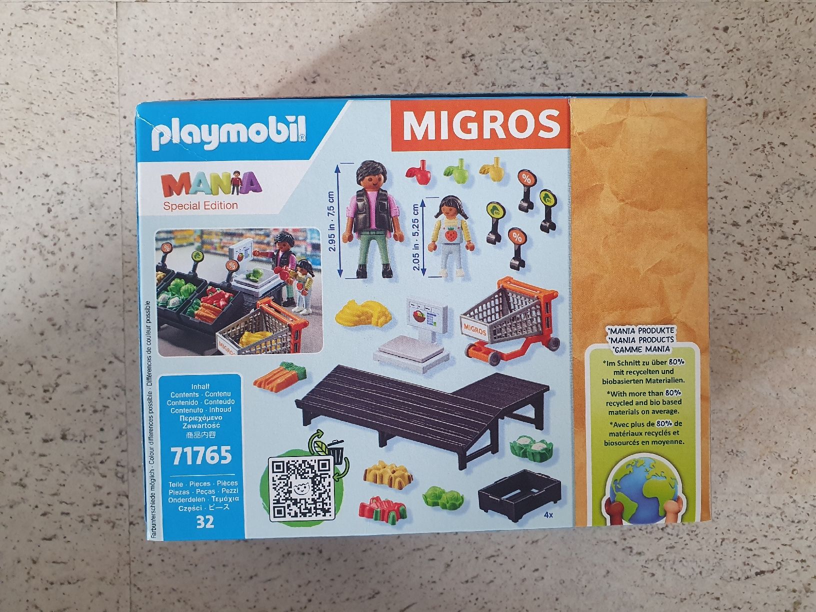 Playmobil 71765 - Exclusivité Migros Suisse - Rayon Fruits Et Légumes (32 Pièces) NEUF