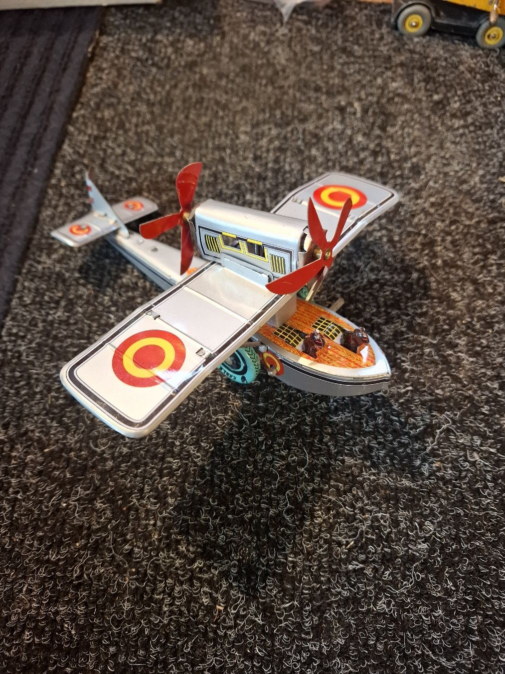 Modellbausätze & Standmodelle: Aereo in latta giocattolo vintage – Defekt aus Motto Blenio von Vigio