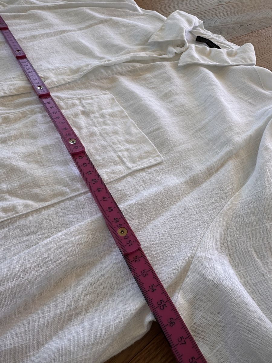 Zara Camicette: Zara Leinenhemd in Weiss Gr. S – Usato da Altendorf venduto da PiaLang 4