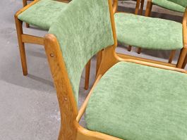 4 chaises danoises vintage design E. Buch 1960