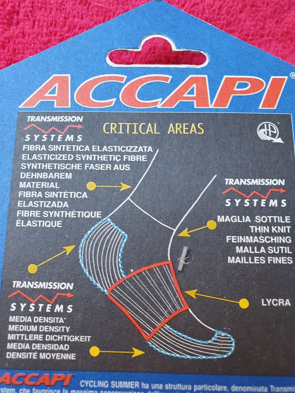 Calze: Chaussettes cyclisme été Accapi CoolMax Taille 37-39 – Nuovo e nell'imballaggio originale da Botyre (Ayent) venduto da Viperine 3