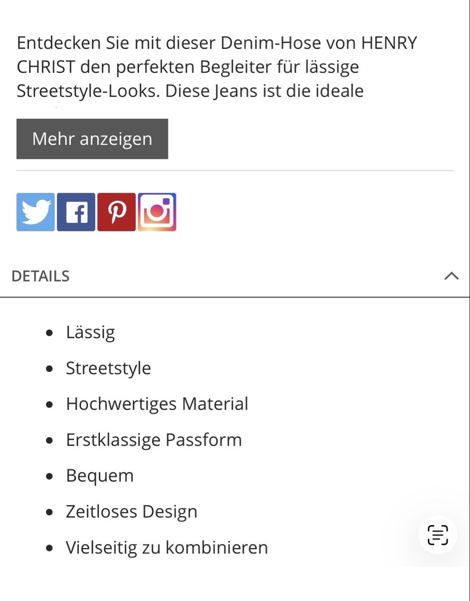 Henry Christ Jeans: Henry Christ Jeans Gr L – Neu (gemäss Beschreibung) aus Hindelbank von Surlie 5