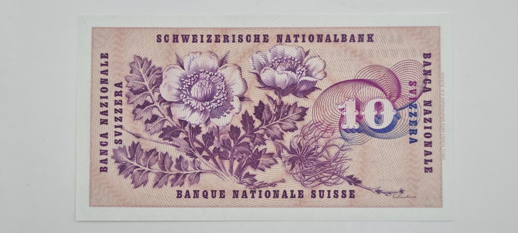 Banconote: Note 10  FR 1963 ungefaltet – Nuovo e nell'imballaggio originale da Bure venduto da chap981 1