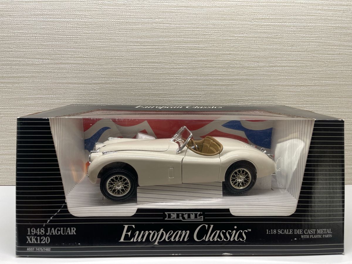 AMT/ERTL Modellautos: Jaguar XK120, 1948, ERTL European Classics 1:18 Top! OVP – Neu (gemäss Beschreibung) aus Siebnen von speedy63