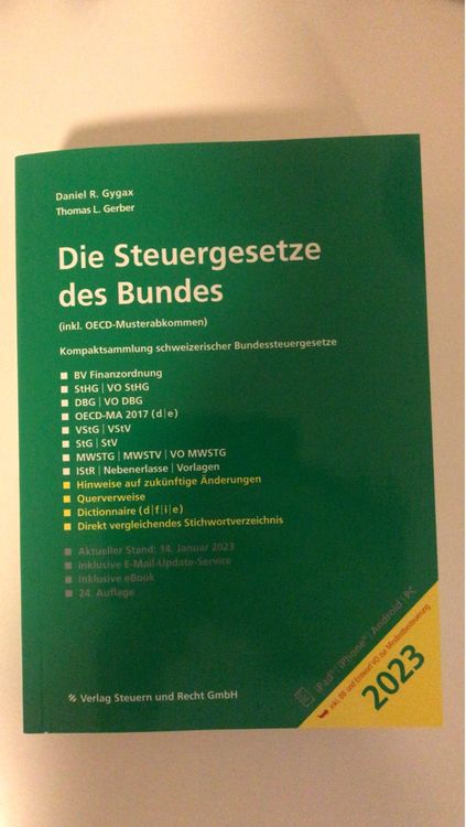 Die Steuergesetze Des Bundes 2023 | Kaufen Auf Ricardo