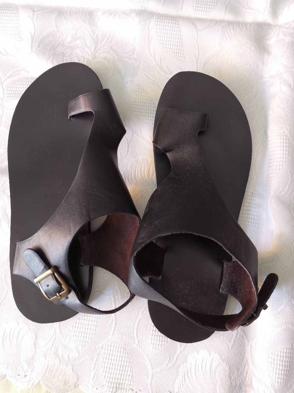 Scarpe da donna: Sandales nu-pieds en cuir – Nuovo (secondo la descrizione) da Hermance venduto da Jofranc 1