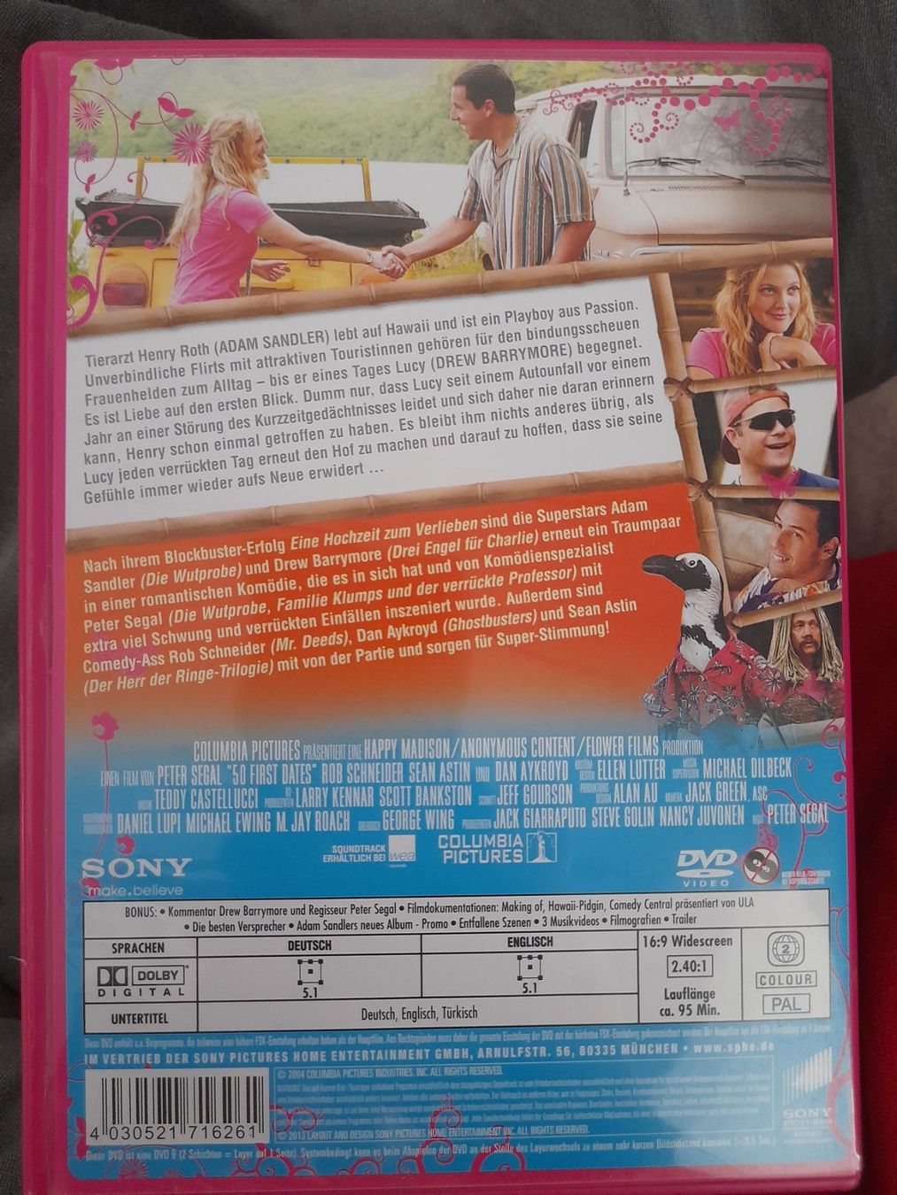 Tutti i DVDs: DVD 50 erste Dates mit Adam Sandler & Drew Barrymore – Usato da Eiken venduto da Lashar 1