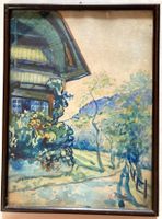 🌟 Antikes Aquarell Sigriswil Dorf Jugendstil sig. Gerster🌟