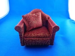 Sessel 7.8 x 8.3 x 6.5 cm mit 1 Kissen