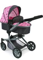 Bayer Chic 2000 Kombi-Puppenwagen Mika grau/rosa/Sterne